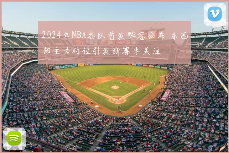 2024年NBA各队首发阵容公布 东西部主力对位引发新赛季关注